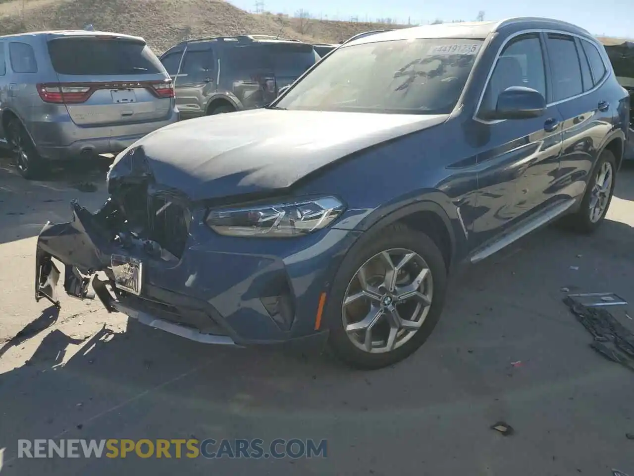 1 Photograph of a damaged car 5UX53DP06R9W59797 BMW X3 2024