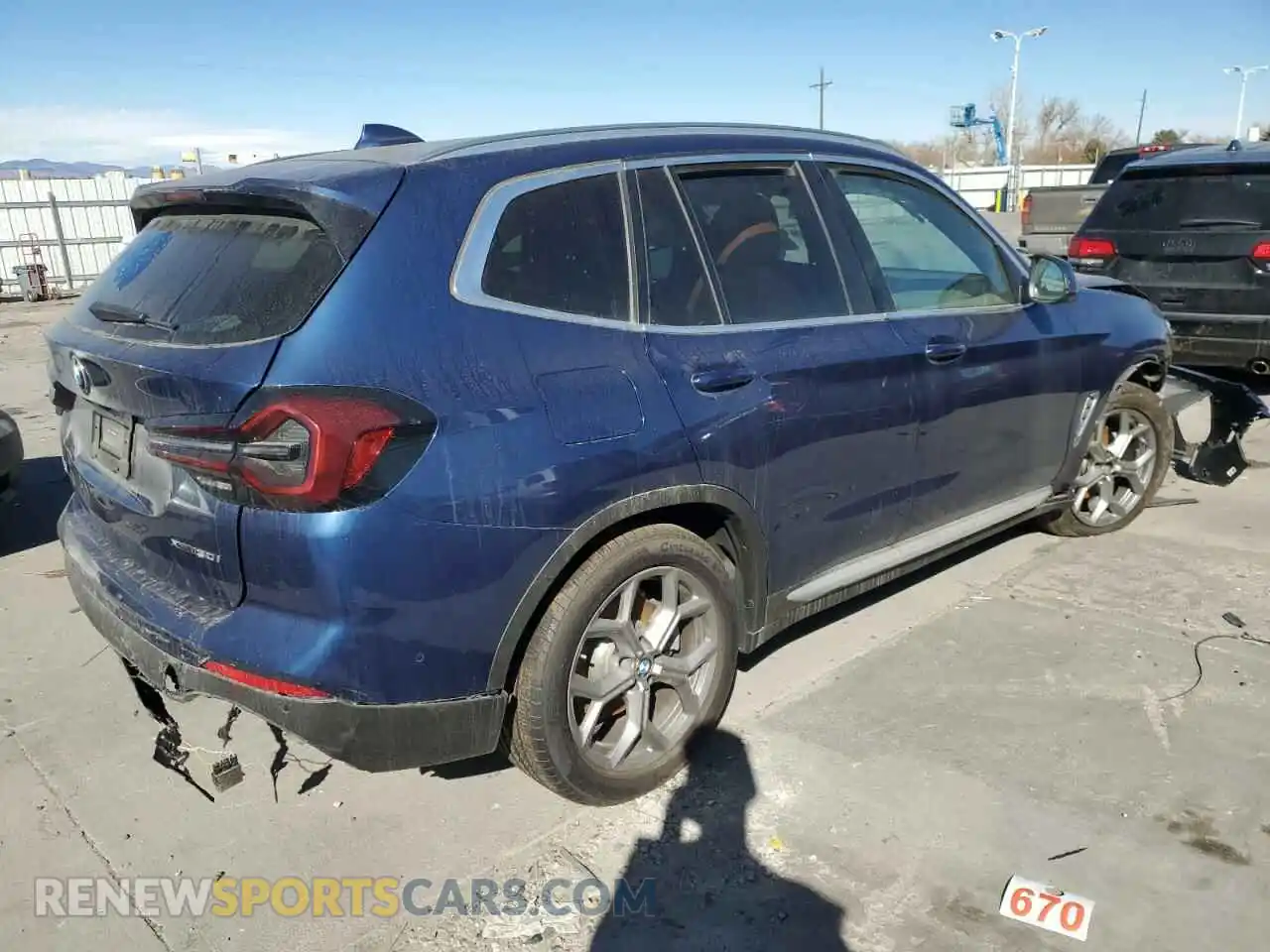 3 Photograph of a damaged car 5UX53DP06R9W59797 BMW X3 2024