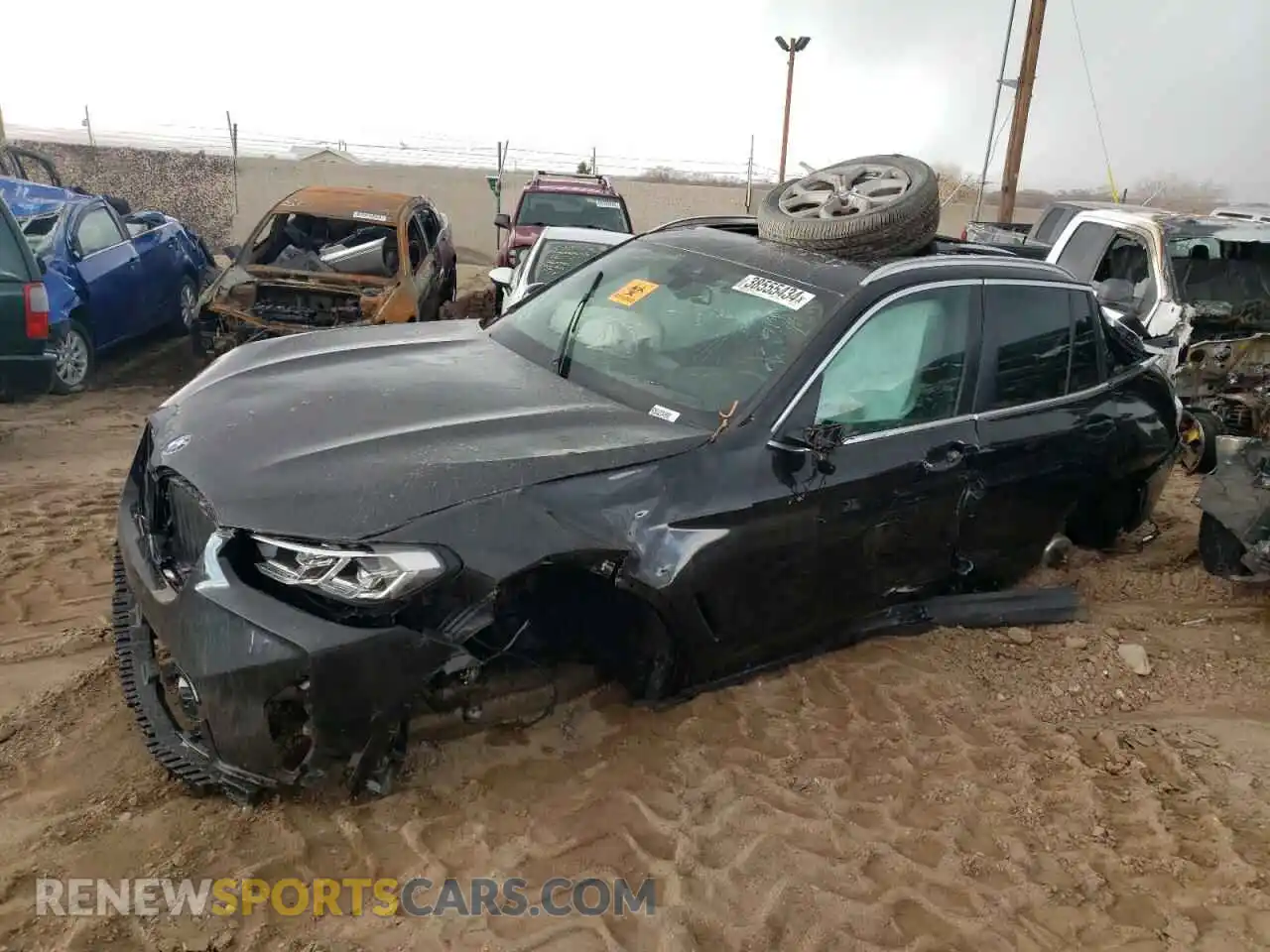 1 Photograph of a damaged car 5UX53DP07R9U23496 BMW X3 2024