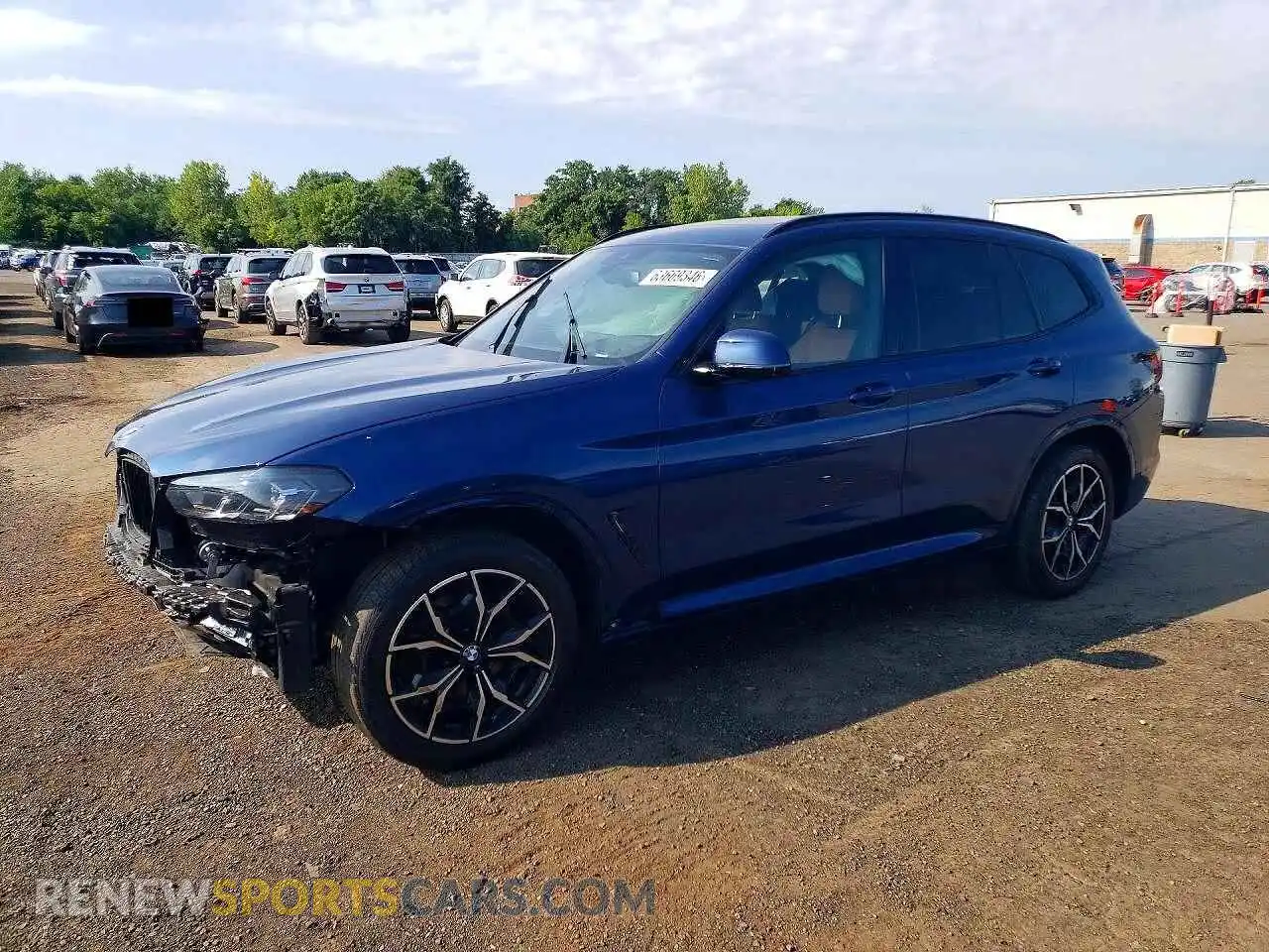 1 Photograph of a damaged car 5UX53DP07R9W89813 BMW X3 2024