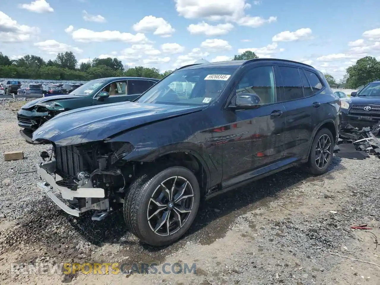 1 Photograph of a damaged car 5UX53DP07R9W94803 BMW X3 2024