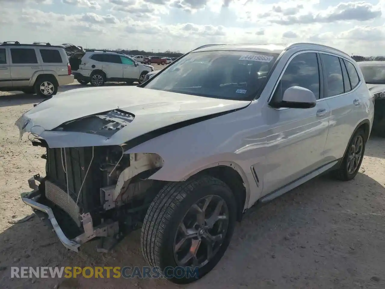 1 Photograph of a damaged car 5UX53DP08R9T75944 BMW X3 2024