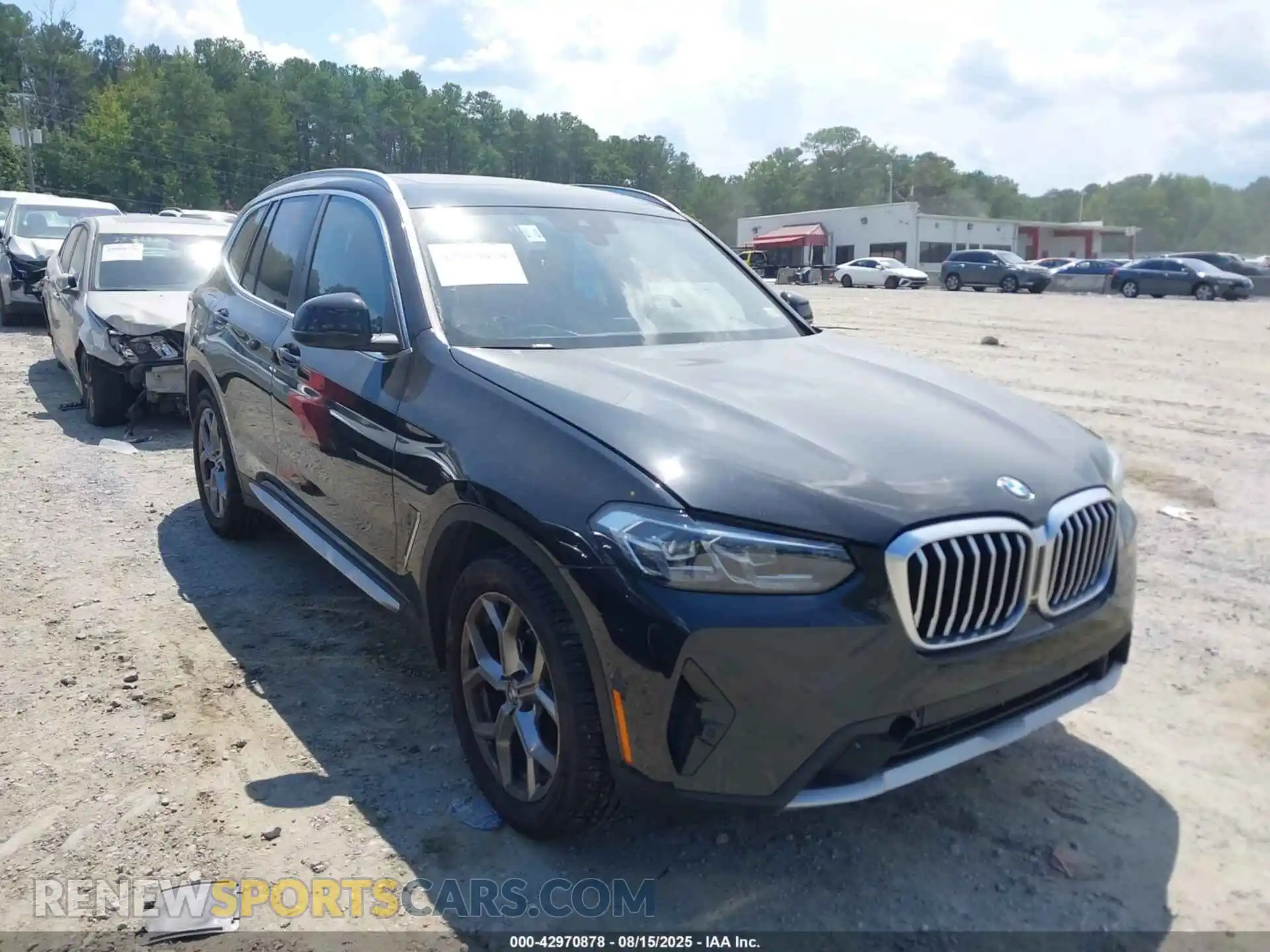 1 Photograph of a damaged car 5UX53DP09R9V28427 BMW X3 2024
