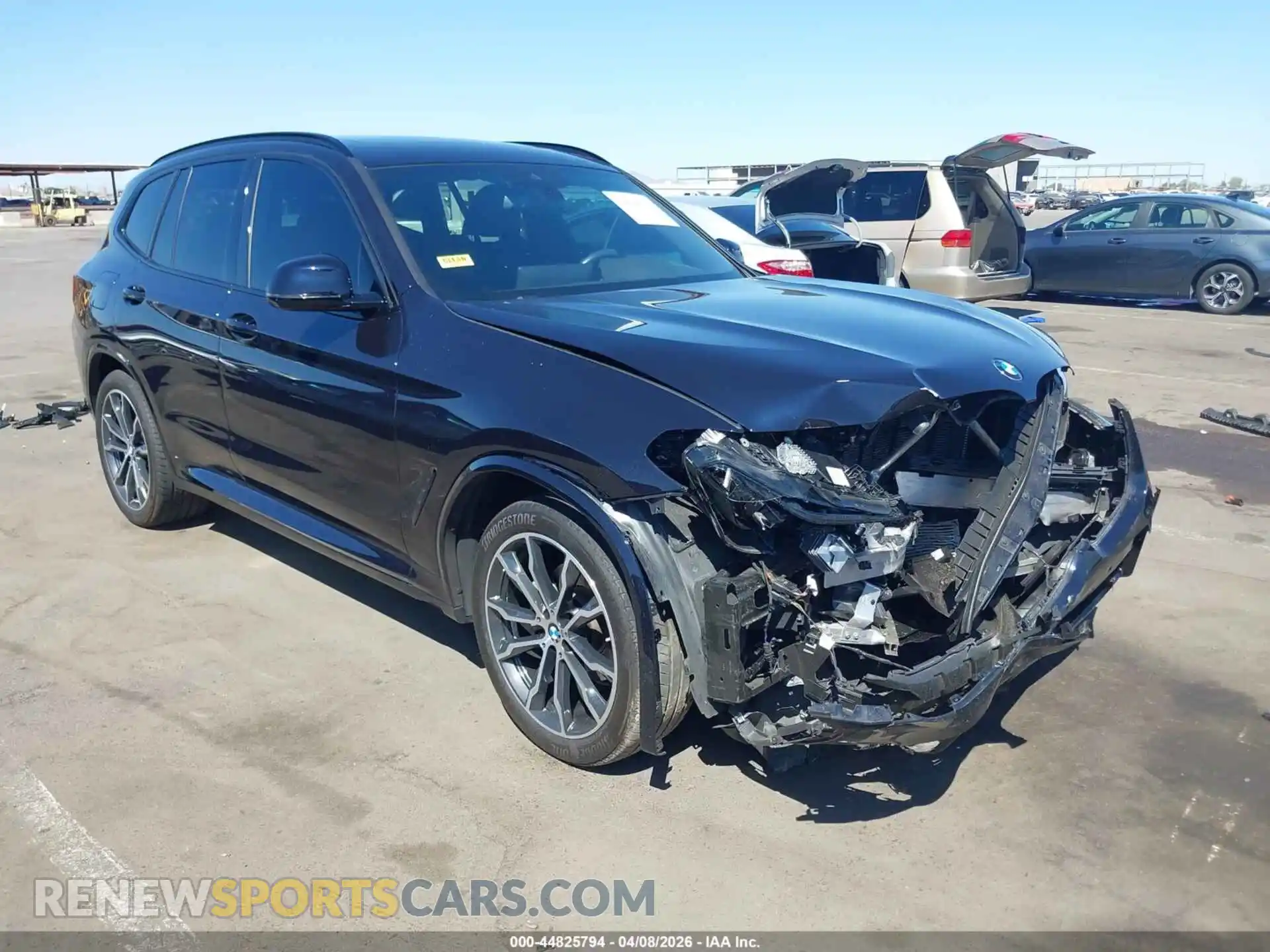 1 Photograph of a damaged car 5UX53DP09R9W40368 BMW X3 2024