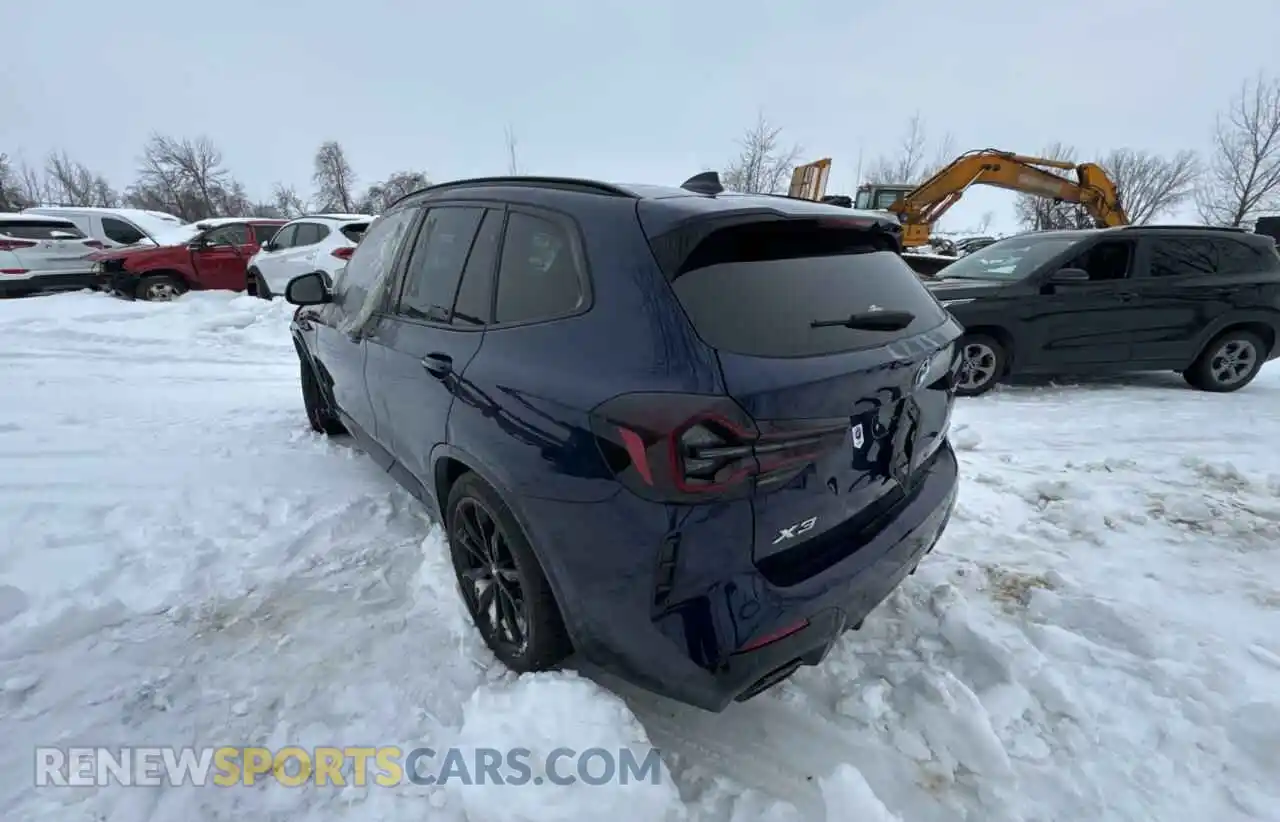 3 fotografías del automóvil dañado 5UX53DP0XR9U04585 BMW X3 2024