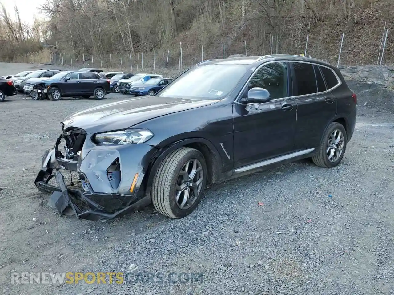 1 Photograph of a damaged car 5UX53DP0XR9W02177 BMW X3 2024