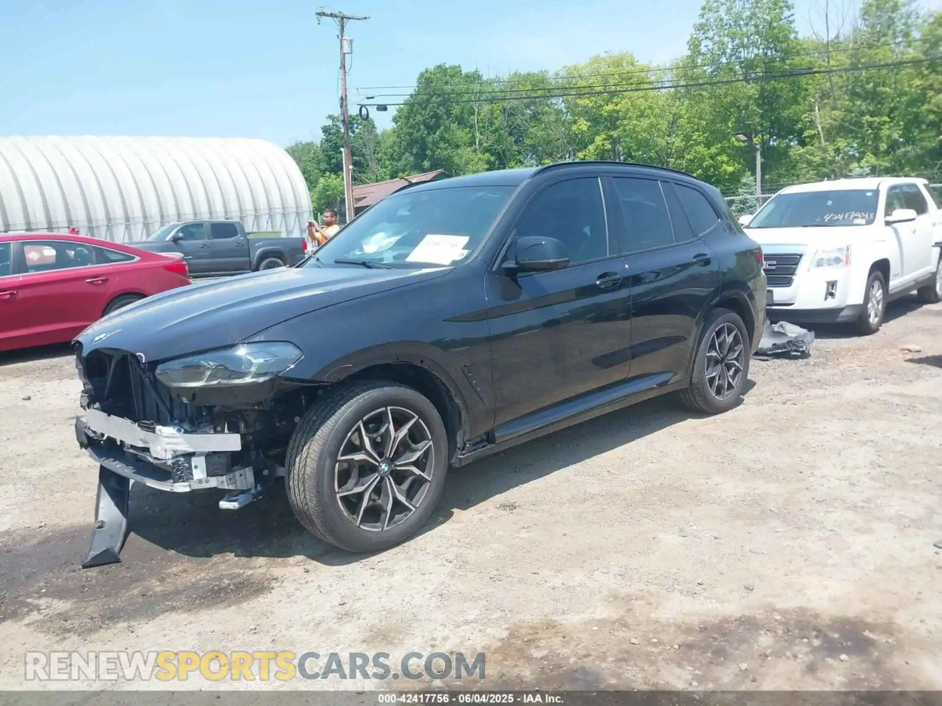 2 fotografías del automóvil dañado 5UX83DP09R9U99881 BMW X3 2024