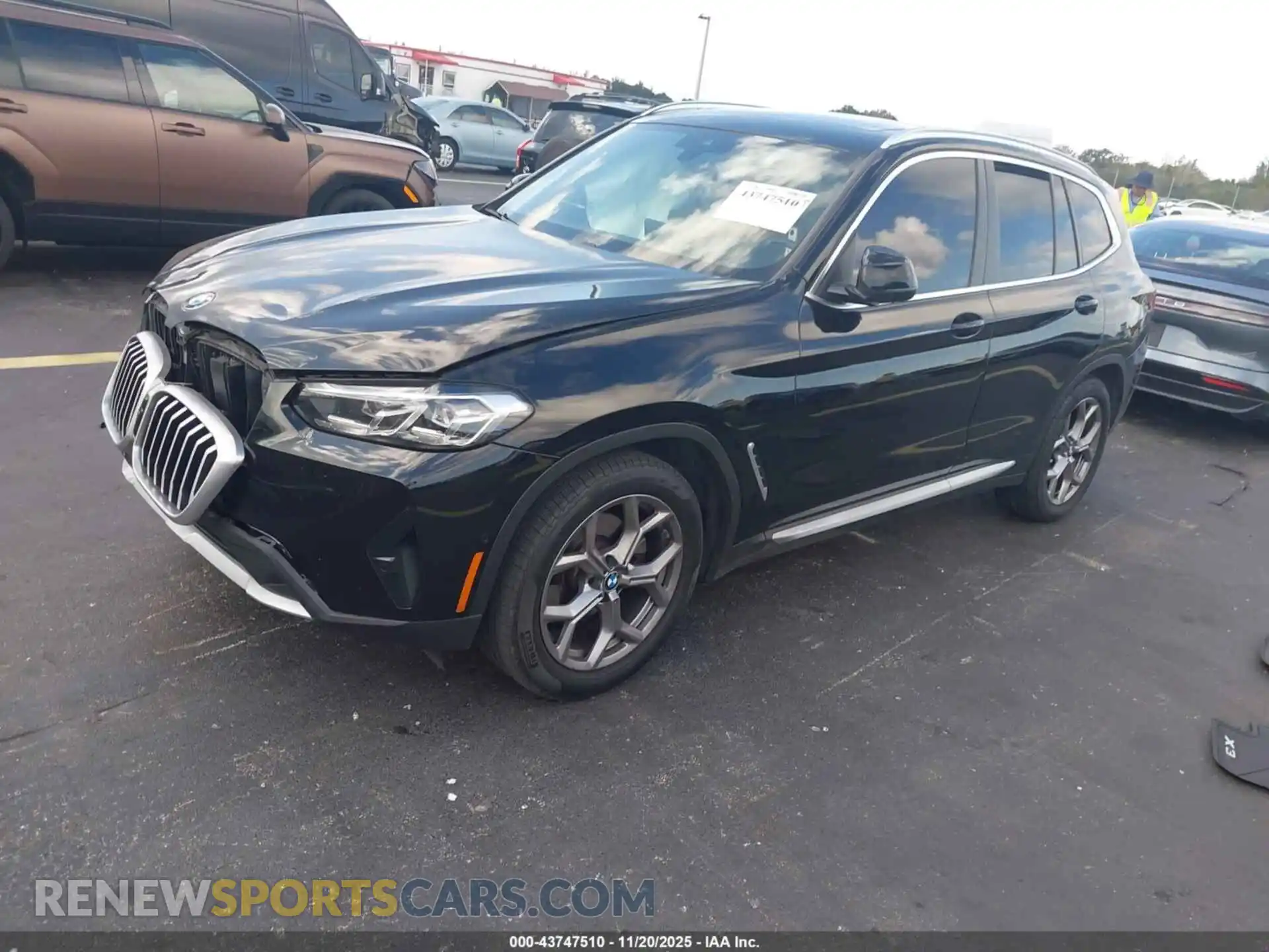 2 Photograph of a damaged car WBX47DP02RN263765 BMW X3 2024