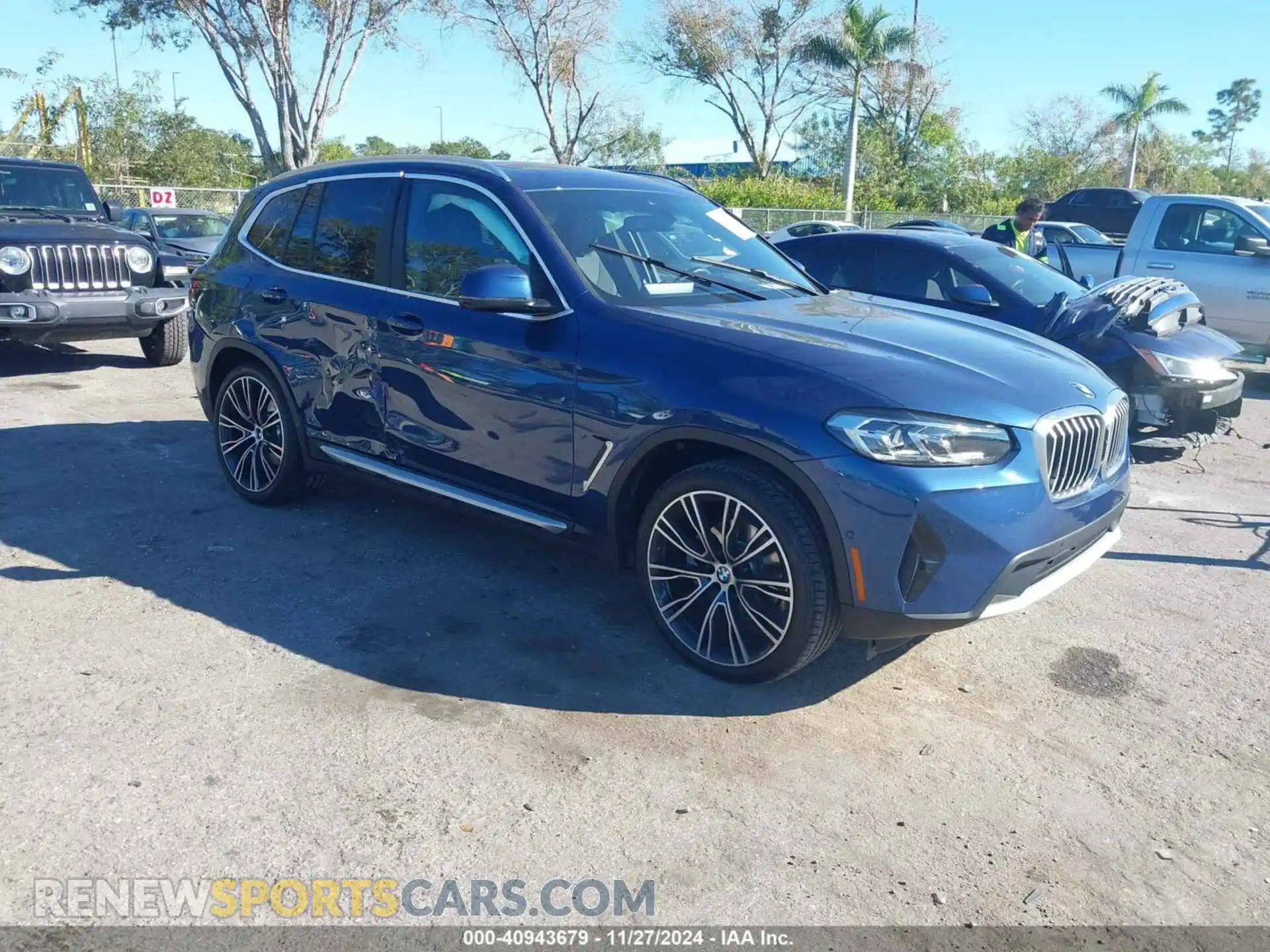 1 Фотография поврежденного автомобиля WBX47DP0XRN296089 BMW X3 2024