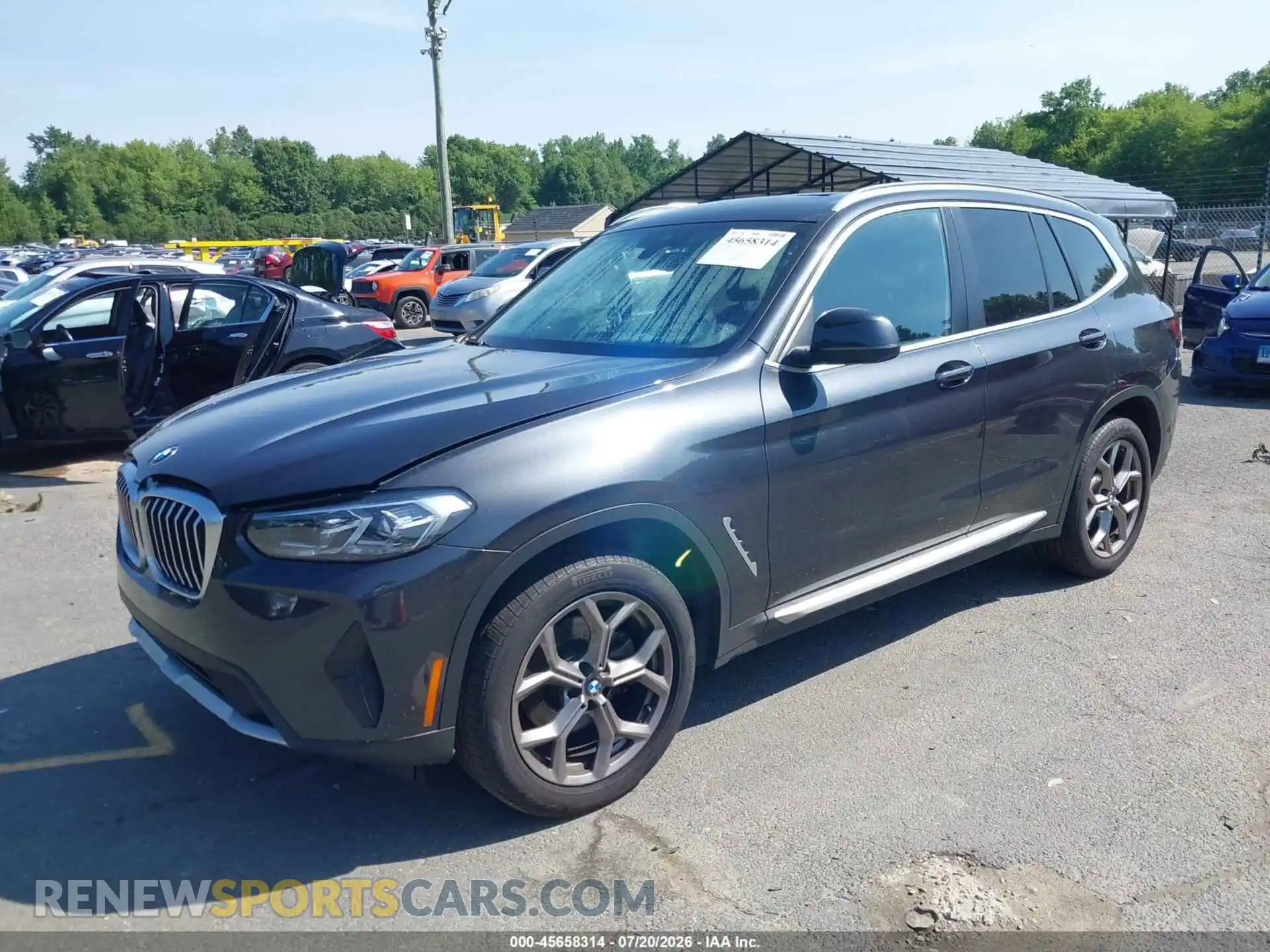 2 Photograph of a damaged car WBX57DP02RN308353 BMW X3 2024
