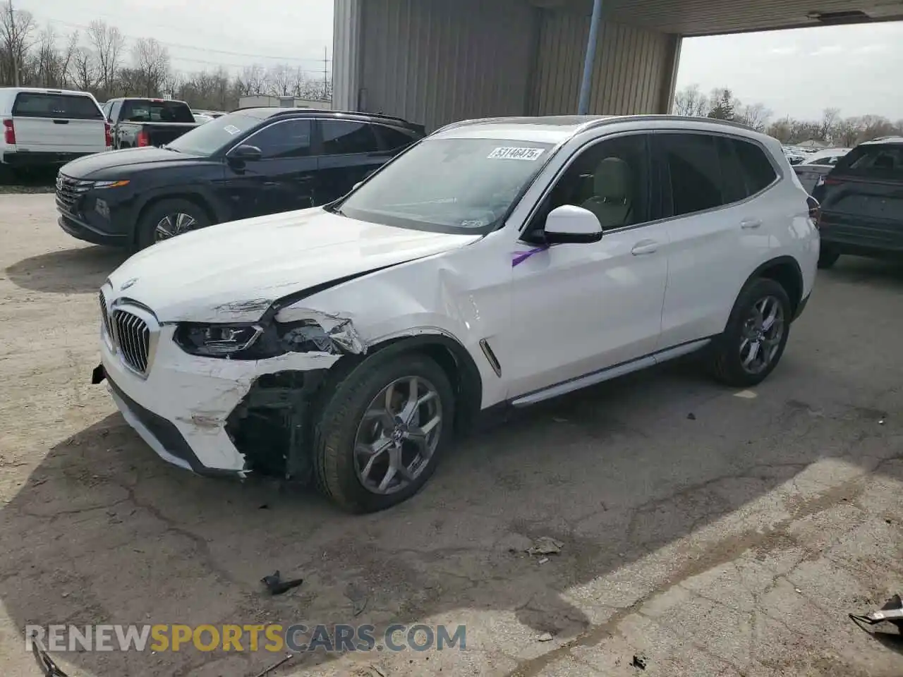 1 Photograph of a damaged car WBX57DP05RN302675 BMW X3 2024