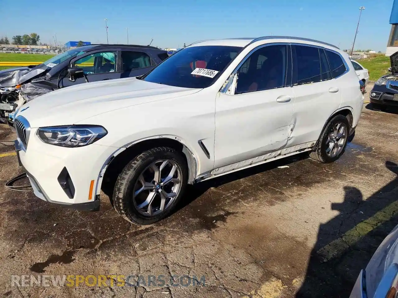 1 Фотография поврежденного автомобиля WBX57DP0XRN258138 BMW X3 2024