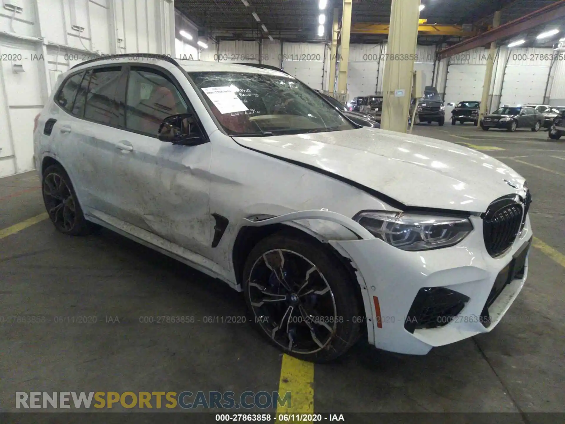 1 Photograph of a damaged car 5YMTS0C00L9B50218 BMW X3 M 2020