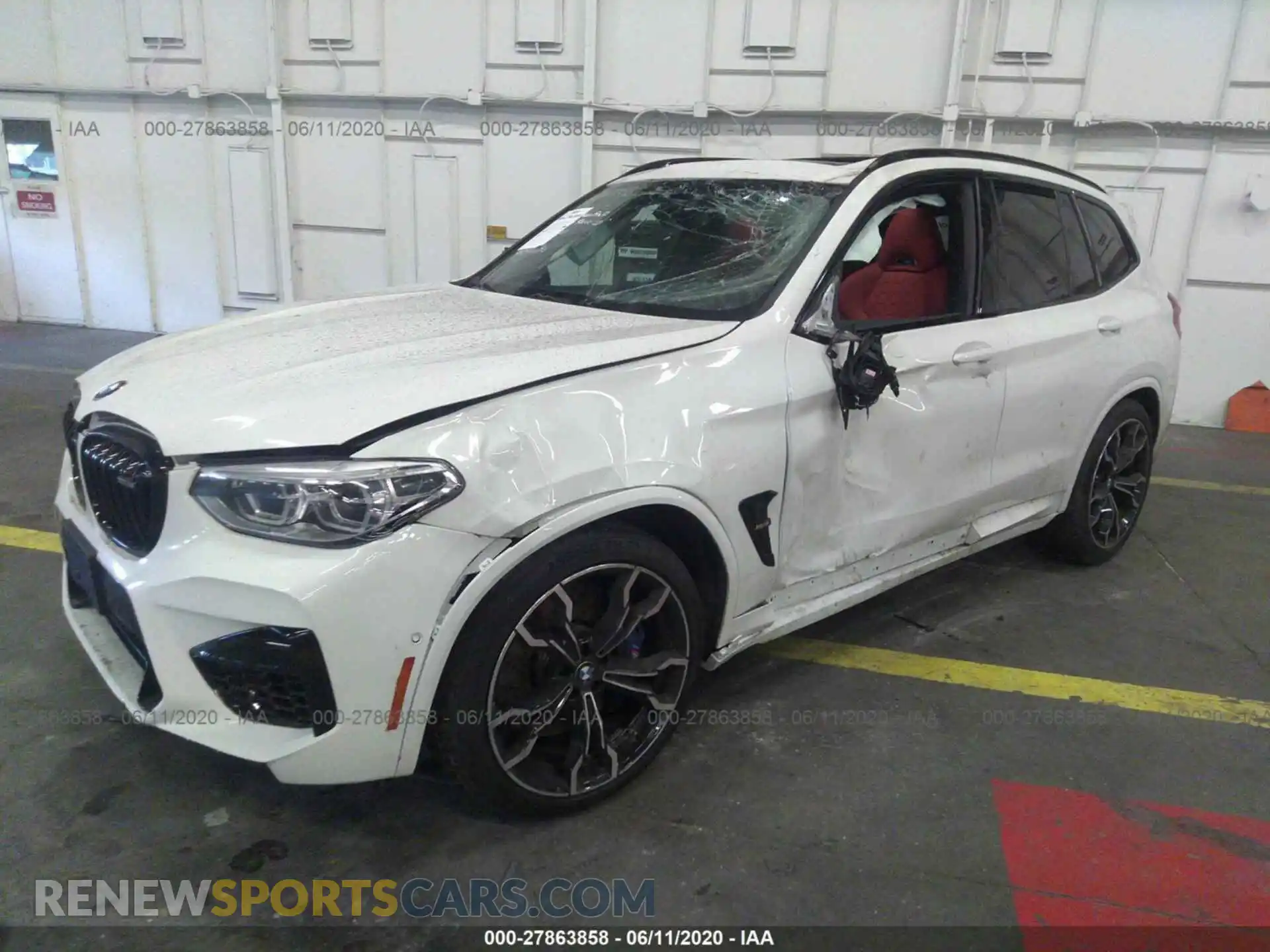 2 Photograph of a damaged car 5YMTS0C00L9B50218 BMW X3 M 2020