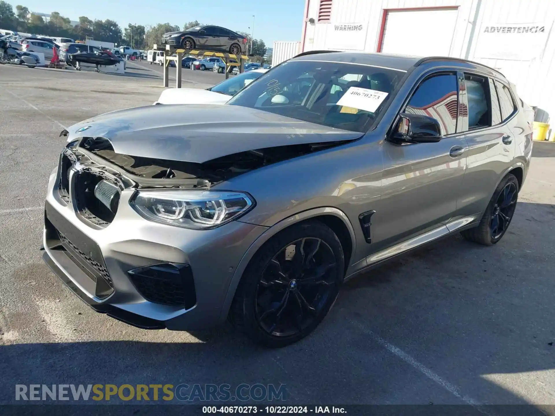 2 Photograph of a damaged car 5YMTS0C02LLA57753 BMW X3 M 2020