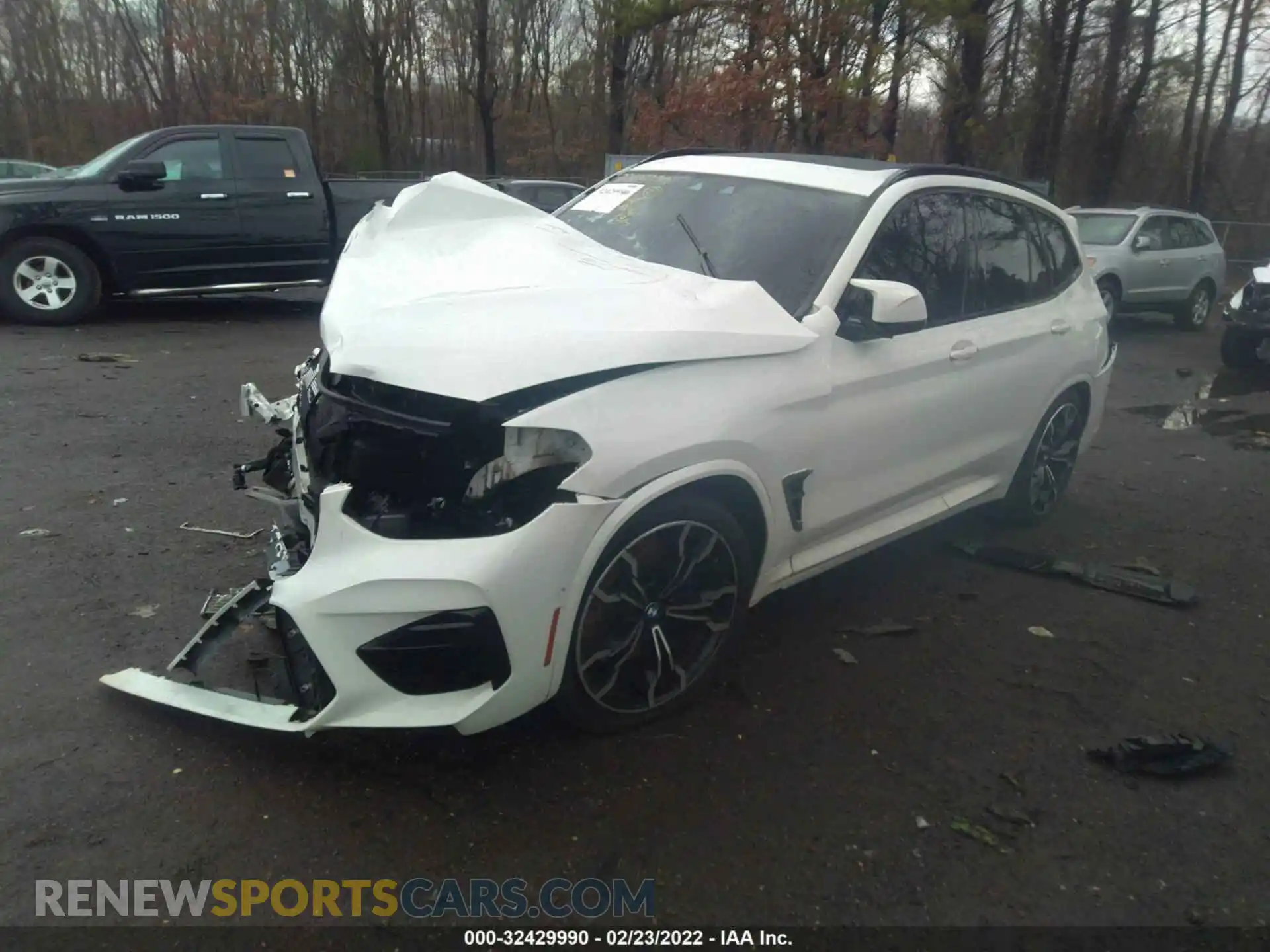 2 fotografías del automóvil dañado 5YMTS0C03L9B31789 BMW X3 M 2020