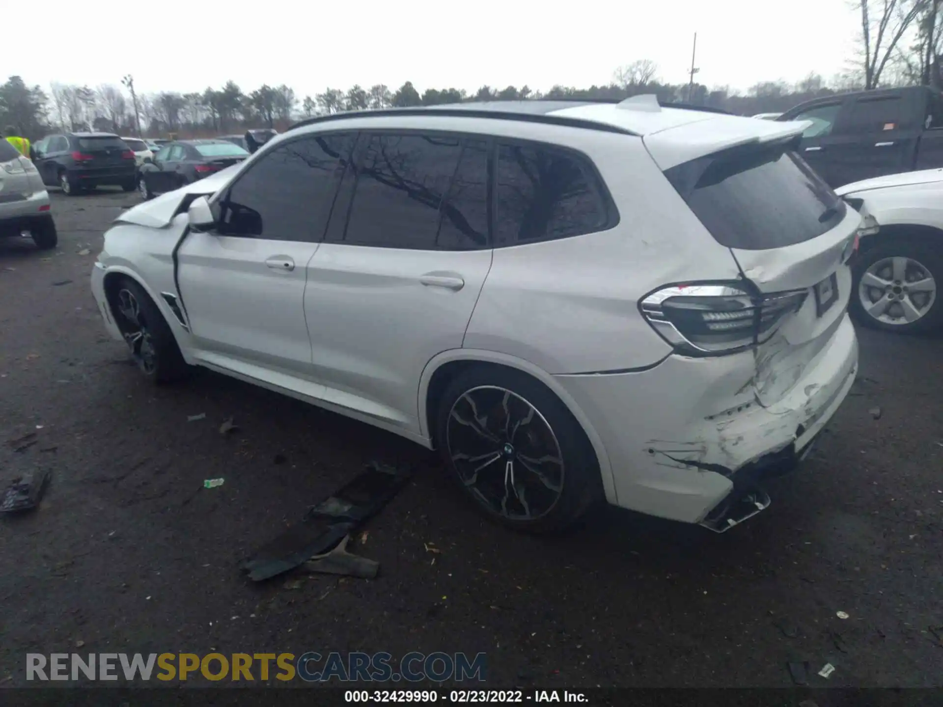 3 fotografías del automóvil dañado 5YMTS0C03L9B31789 BMW X3 M 2020