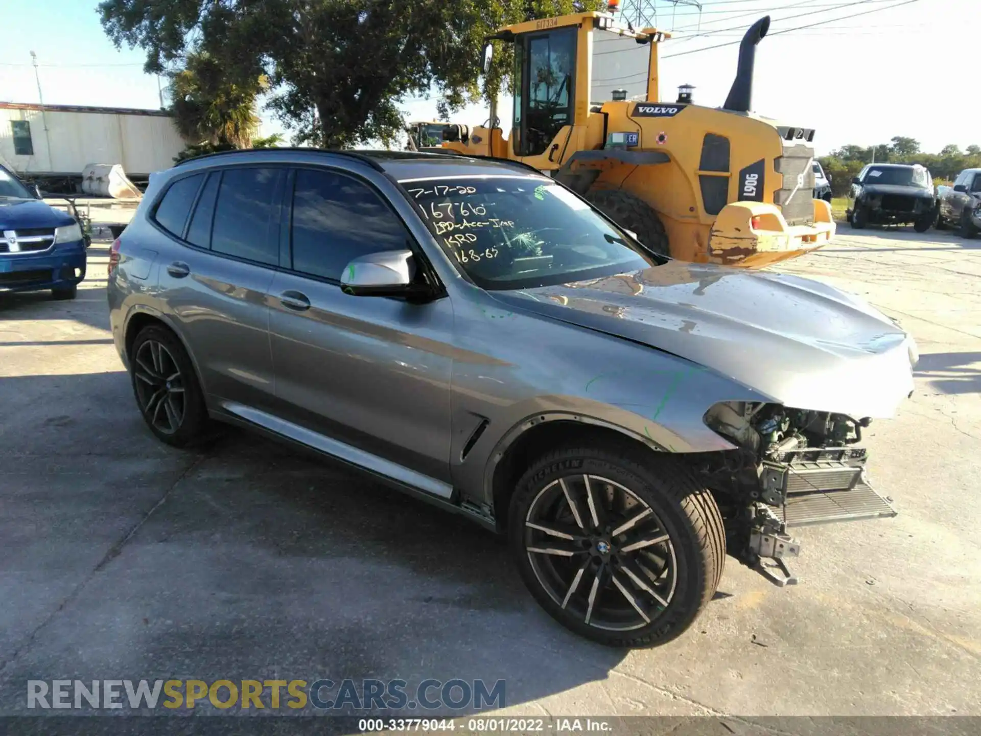 1 Photograph of a damaged car 5YMTS0C03L9B47524 BMW X3 M 2020