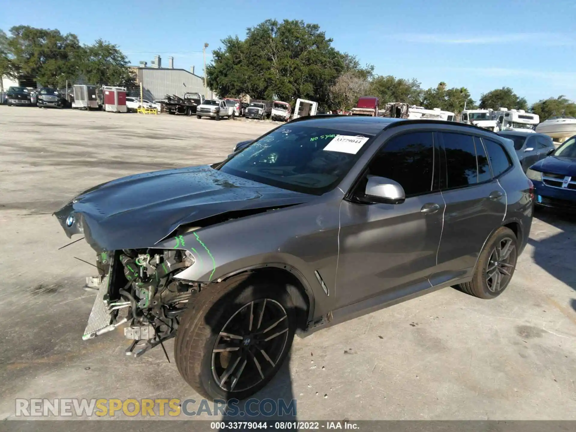 2 Photograph of a damaged car 5YMTS0C03L9B47524 BMW X3 M 2020