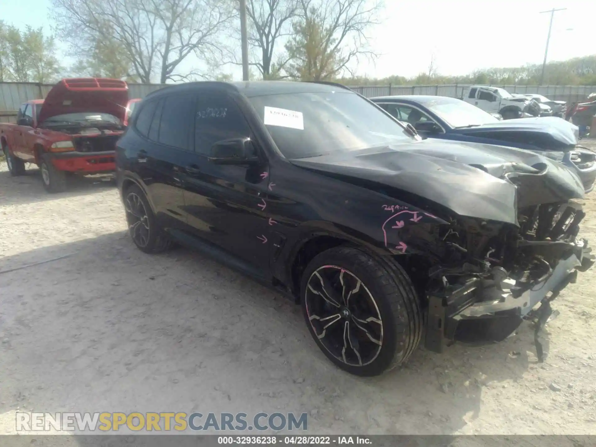1 Photograph of a damaged car 5YMTS0C04L9B67247 BMW X3 M 2020