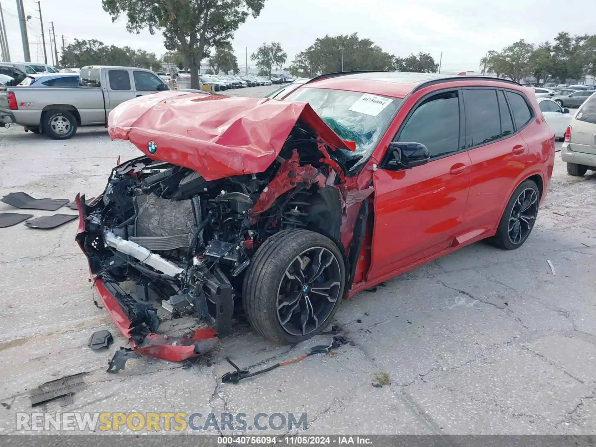 2 Photograph of a damaged car 5YMTS0C08L9B70233 BMW X3 M 2020