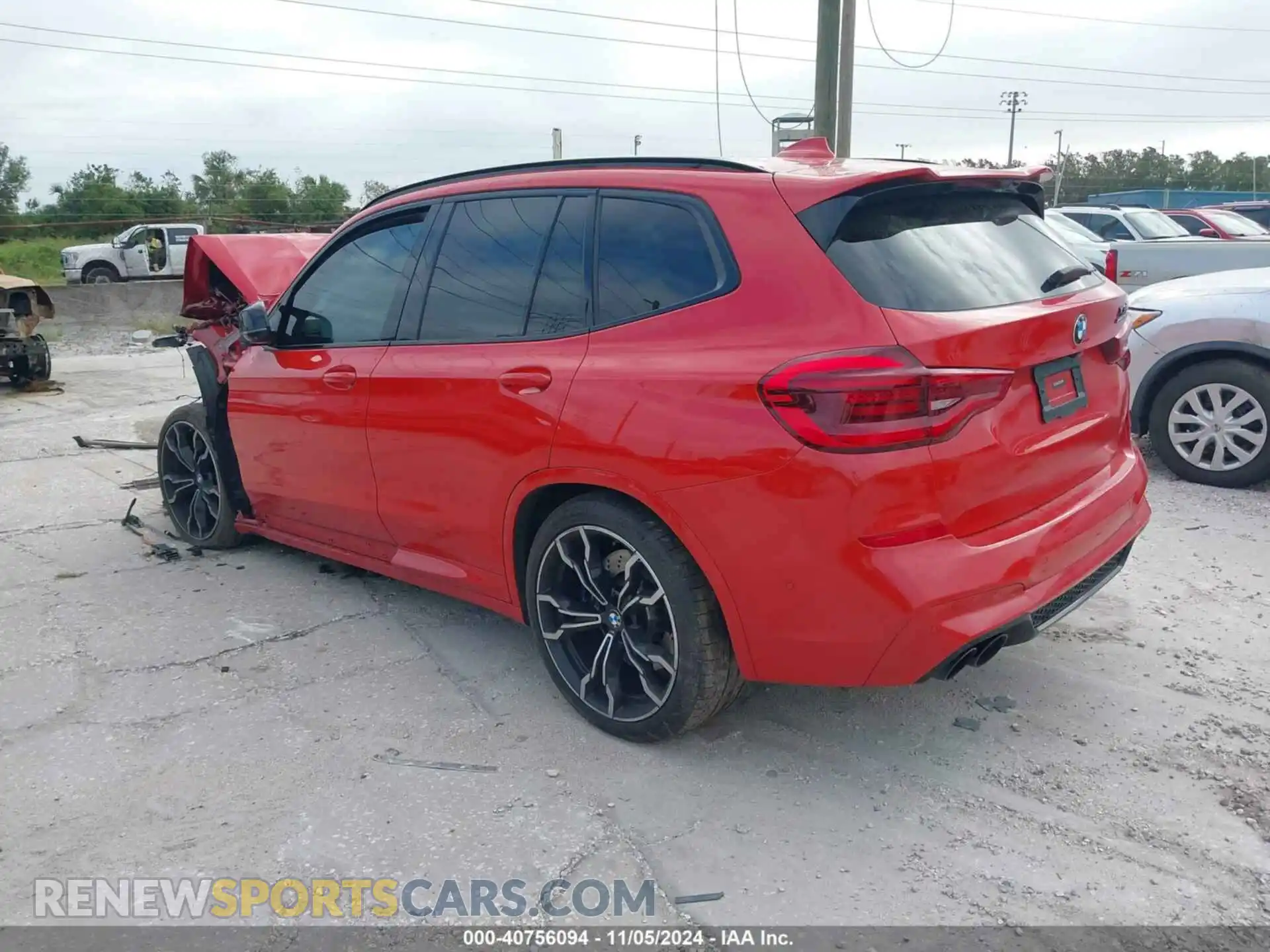 3 Photograph of a damaged car 5YMTS0C08L9B70233 BMW X3 M 2020