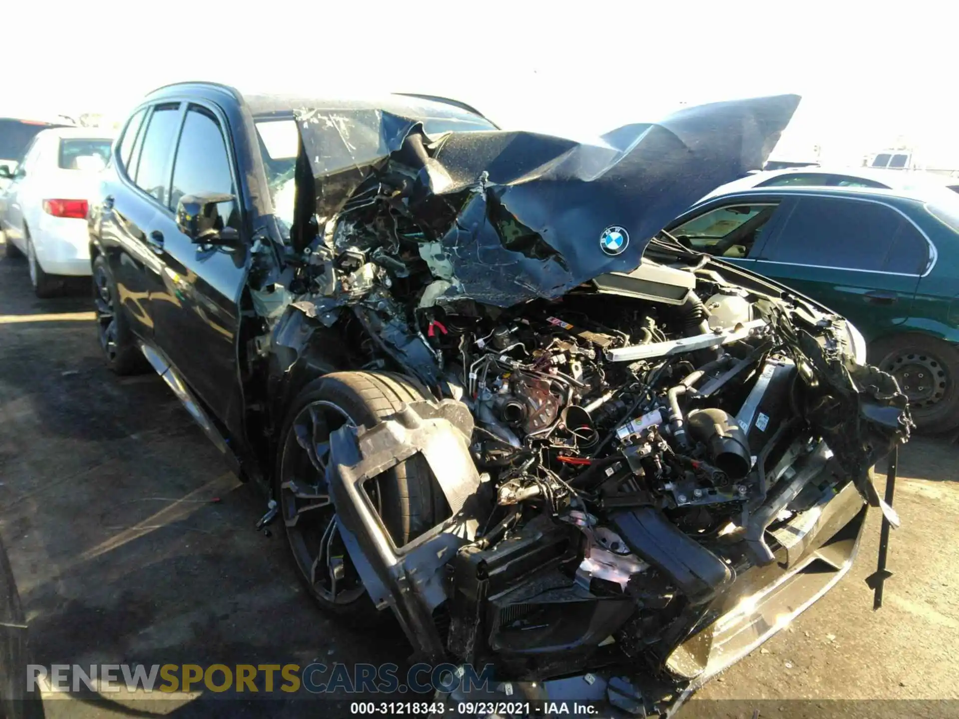 1 Photograph of a damaged car 5YMTS0C00M9H69628 BMW X3 M 2021