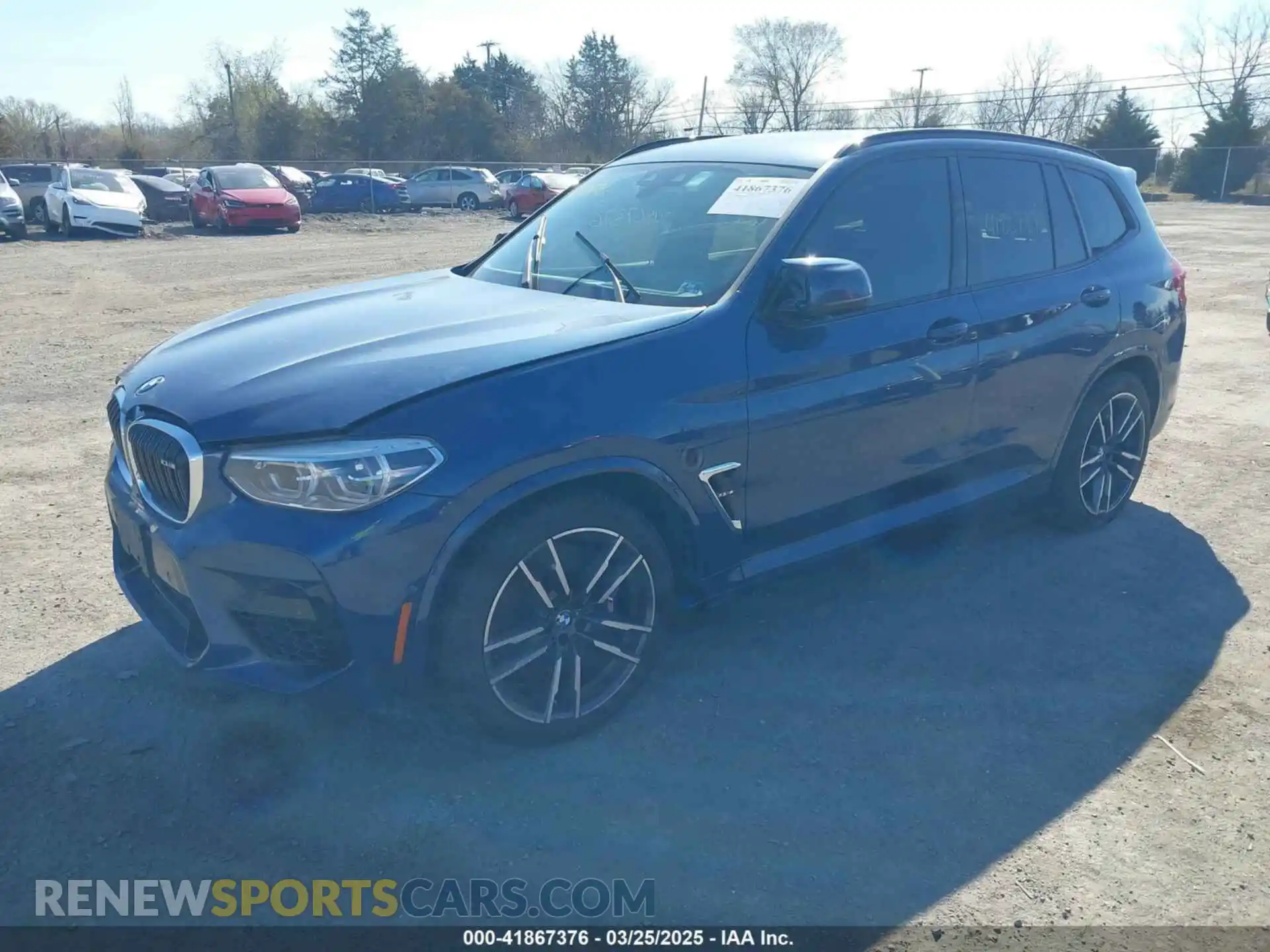 2 fotografías del automóvil dañado 5YMTS0C06M9F45134 BMW X3 M 2021
