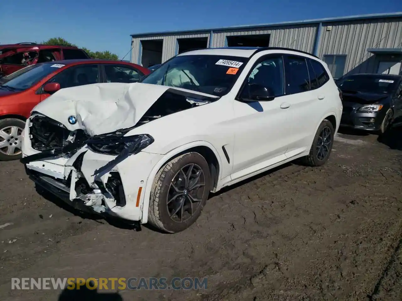 1 Photograph of a damaged car 5UX83DP02P9S95906 BMW X3 M40I 2023