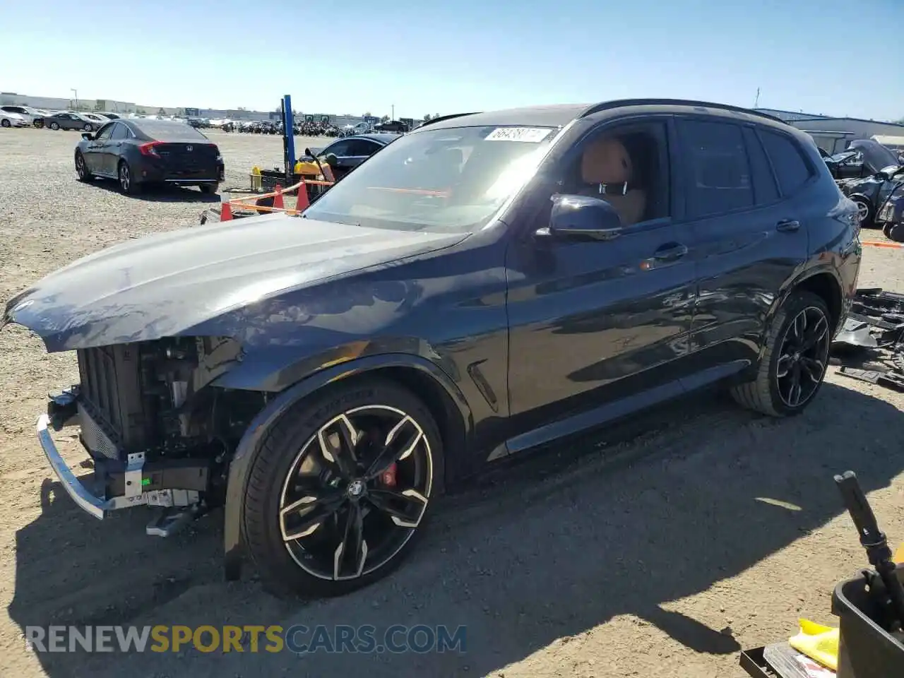 1 Photograph of a damaged car 5UX83DP04P9S02741 BMW X3 M40I 2023
