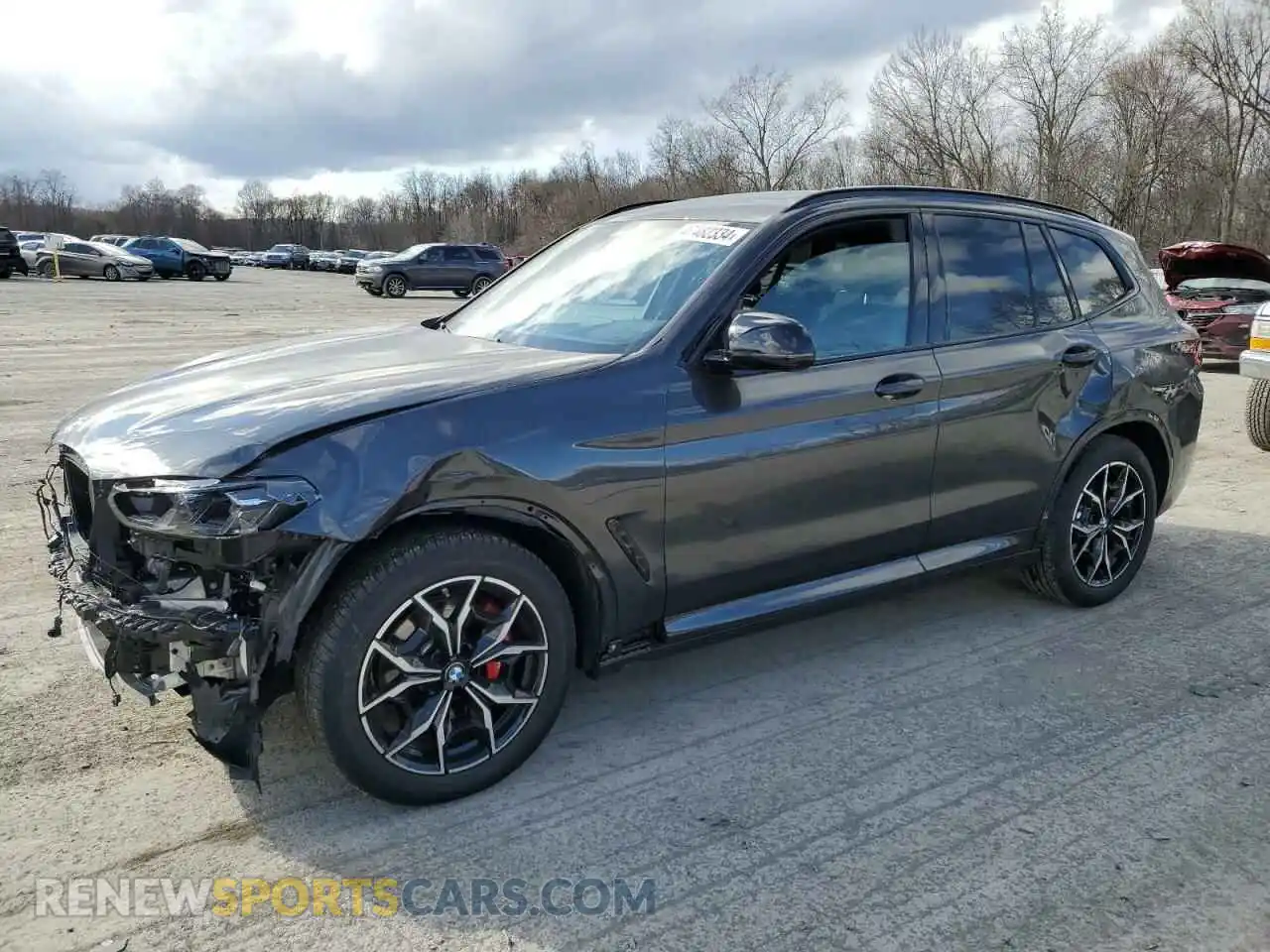 1 Photograph of a damaged car 5UX83DP07P9T12957 BMW X3 M40I 2023