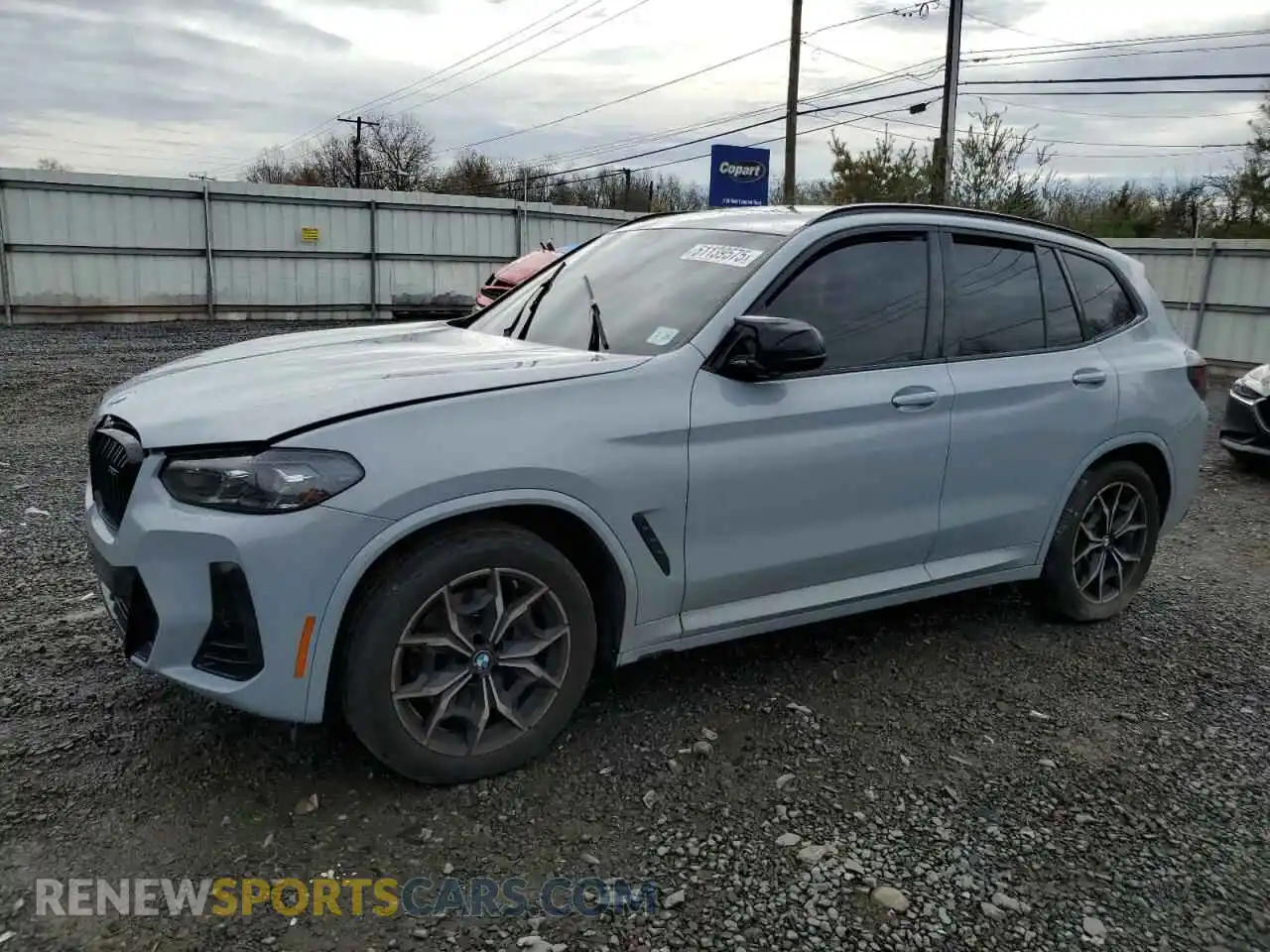 1 Фотография поврежденного автомобиля 5UX83DP08P9R31129 BMW X3 M40I 2023
