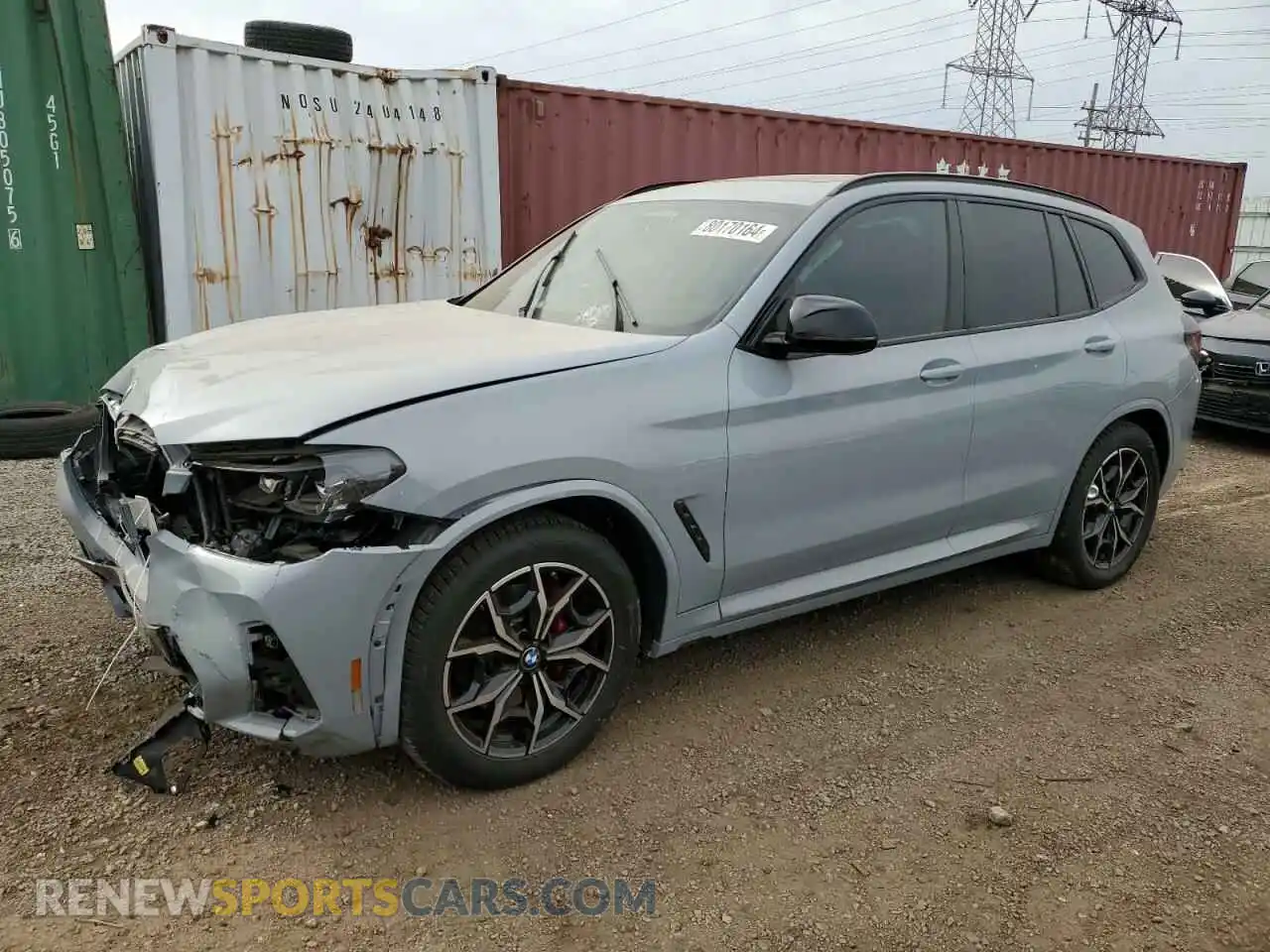 1 Photograph of a damaged car 5UX83DP09P9N56383 BMW X3 M40I 2023