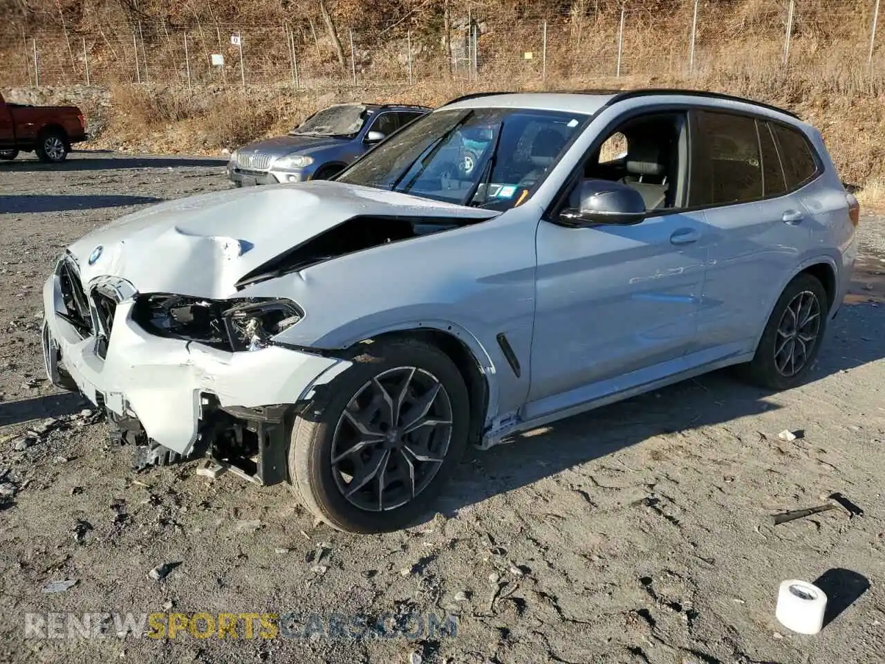 1 Photograph of a damaged car 5UX83DP02R9W01280 BMW X3 M40I 2024