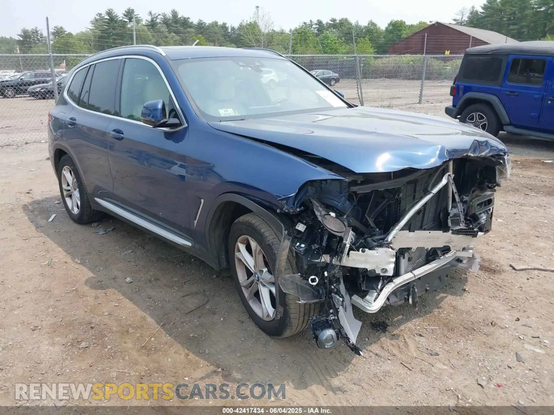 1 Photograph of a damaged car 5UXTS1C04M9E30643 BMW X3 PHEV 2021