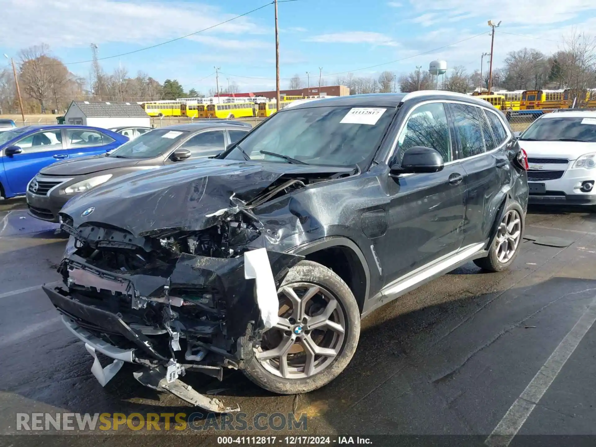 2 fotografías del automóvil dañado 5UXTS1C09M9H28170 BMW X3 PHEV 2021
