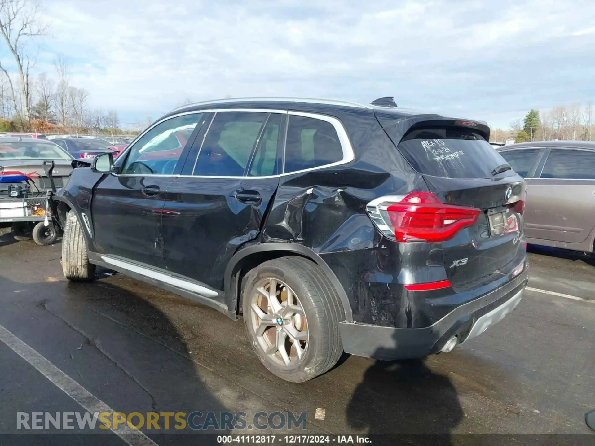 3 fotografías del automóvil dañado 5UXTS1C09M9H28170 BMW X3 PHEV 2021