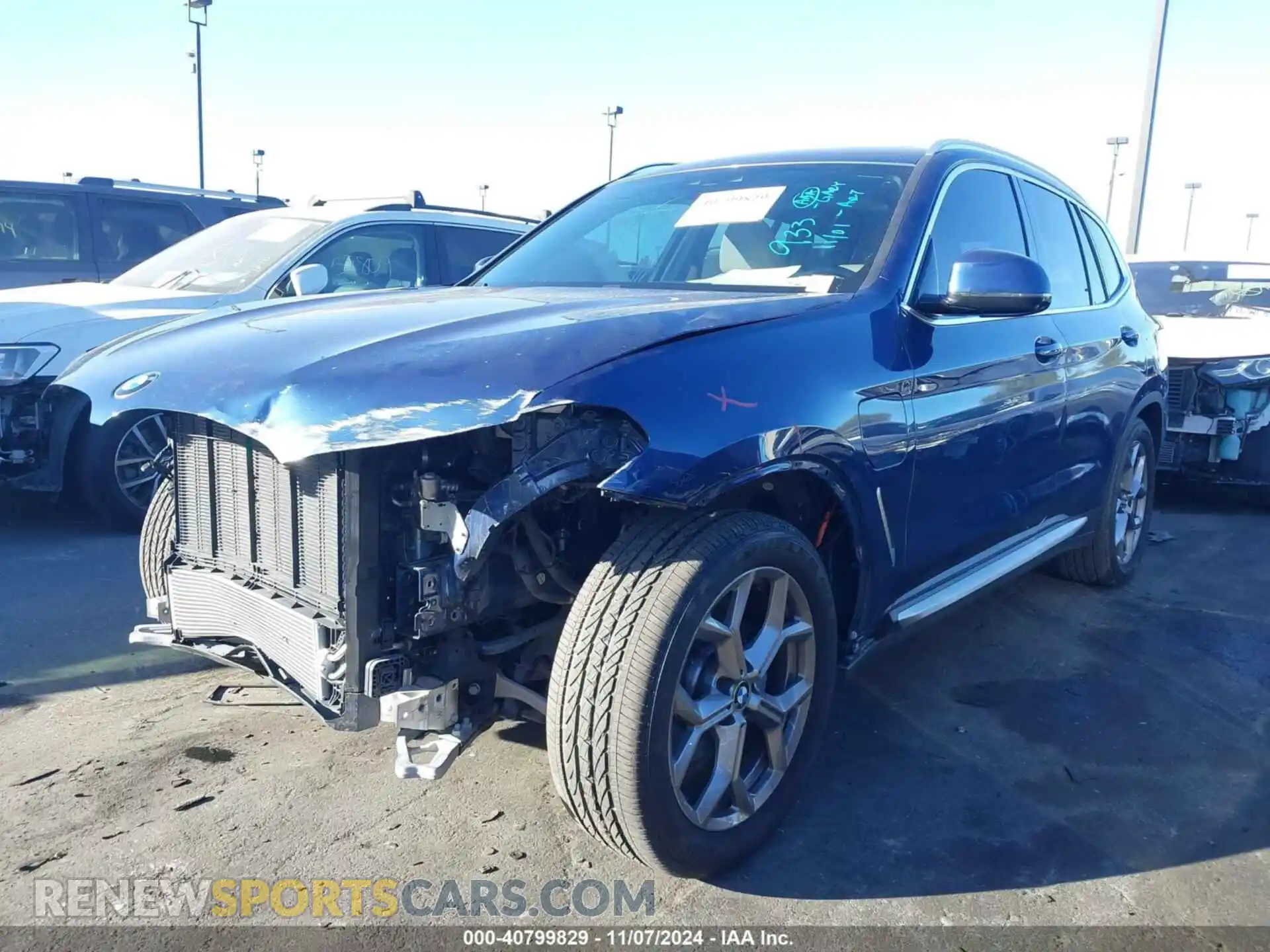 2 fotografías del automóvil dañado 5UXTS1C0XM9F24414 BMW X3 PHEV 2021