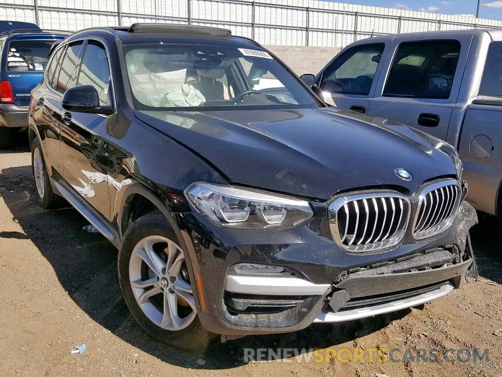 1 Photograph of a damaged car 5UXTR7C52KLF32906 BMW X3 SDRIVE3 2019