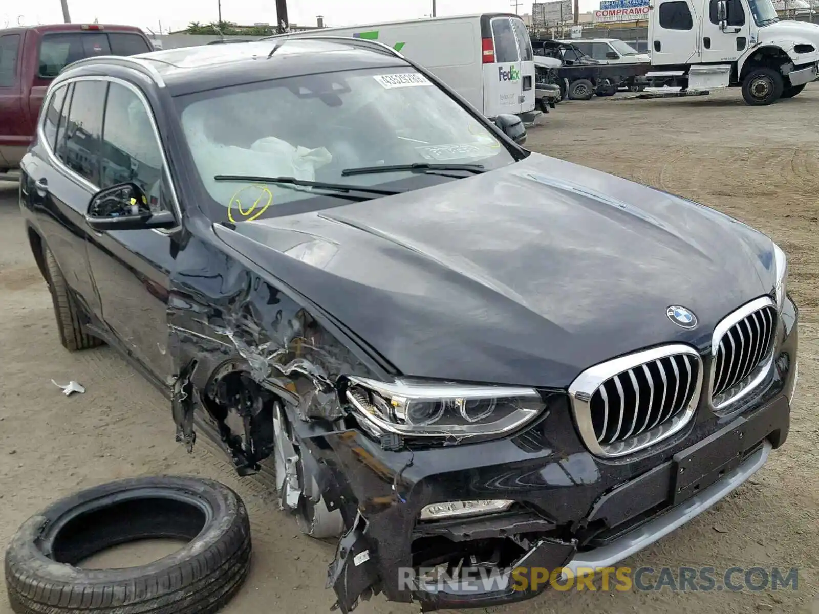 1 Photograph of a damaged car 5UXTR7C52KLR39878 BMW X3 SDRIVE3 2019