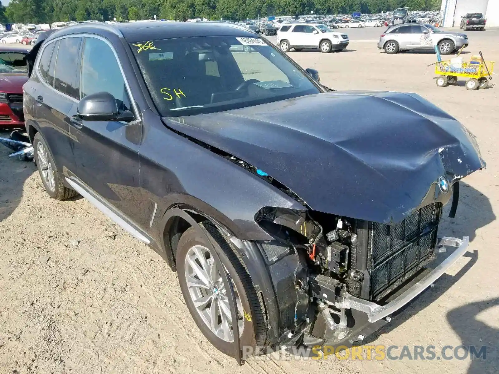 1 Photograph of a damaged car 5UXTR7C54KLR45925 BMW X3 SDRIVE3 2019