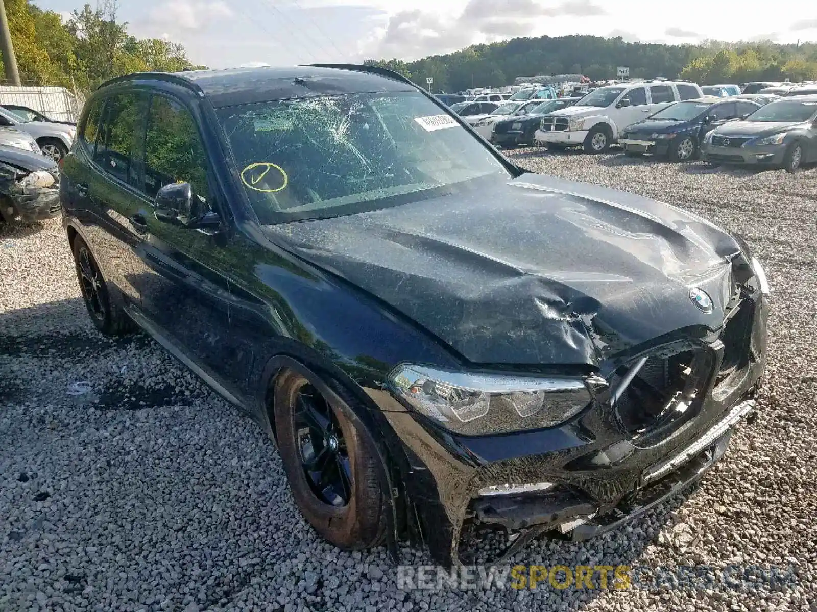 1 Photograph of a damaged car 5UXTR7C55KLF27201 BMW X3 SDRIVE3 2019