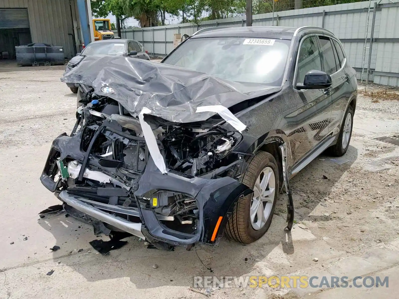 2 Photograph of a damaged car 5UXTR7C55KLF31541 BMW X3 SDRIVE3 2019
