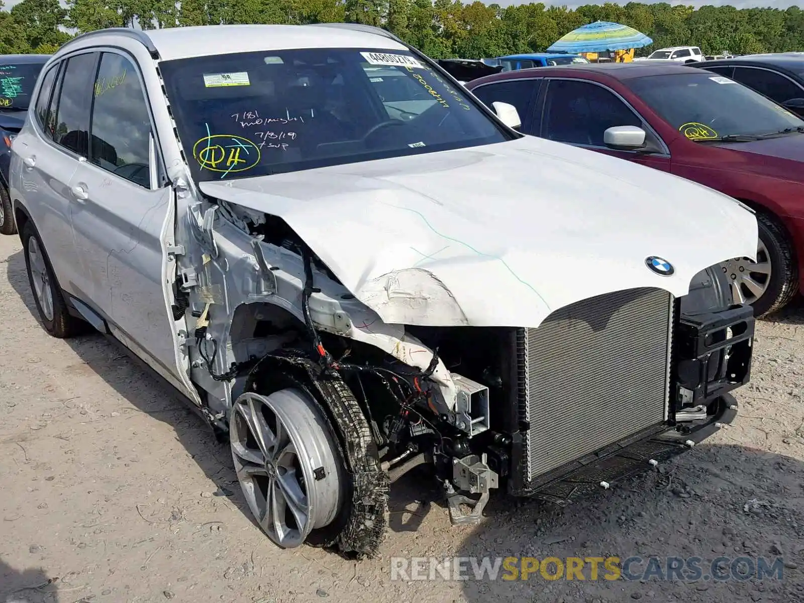 1 Photograph of a damaged car 5UXTR7C59KLF36368 BMW X3 SDRIVE3 2019