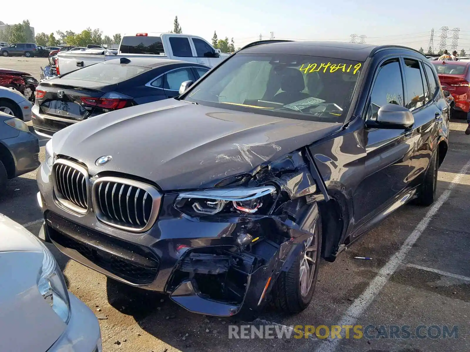 2 Photograph of a damaged car 5UXTS3C54K0Z02863 BMW X3 XDRIVEM 2019