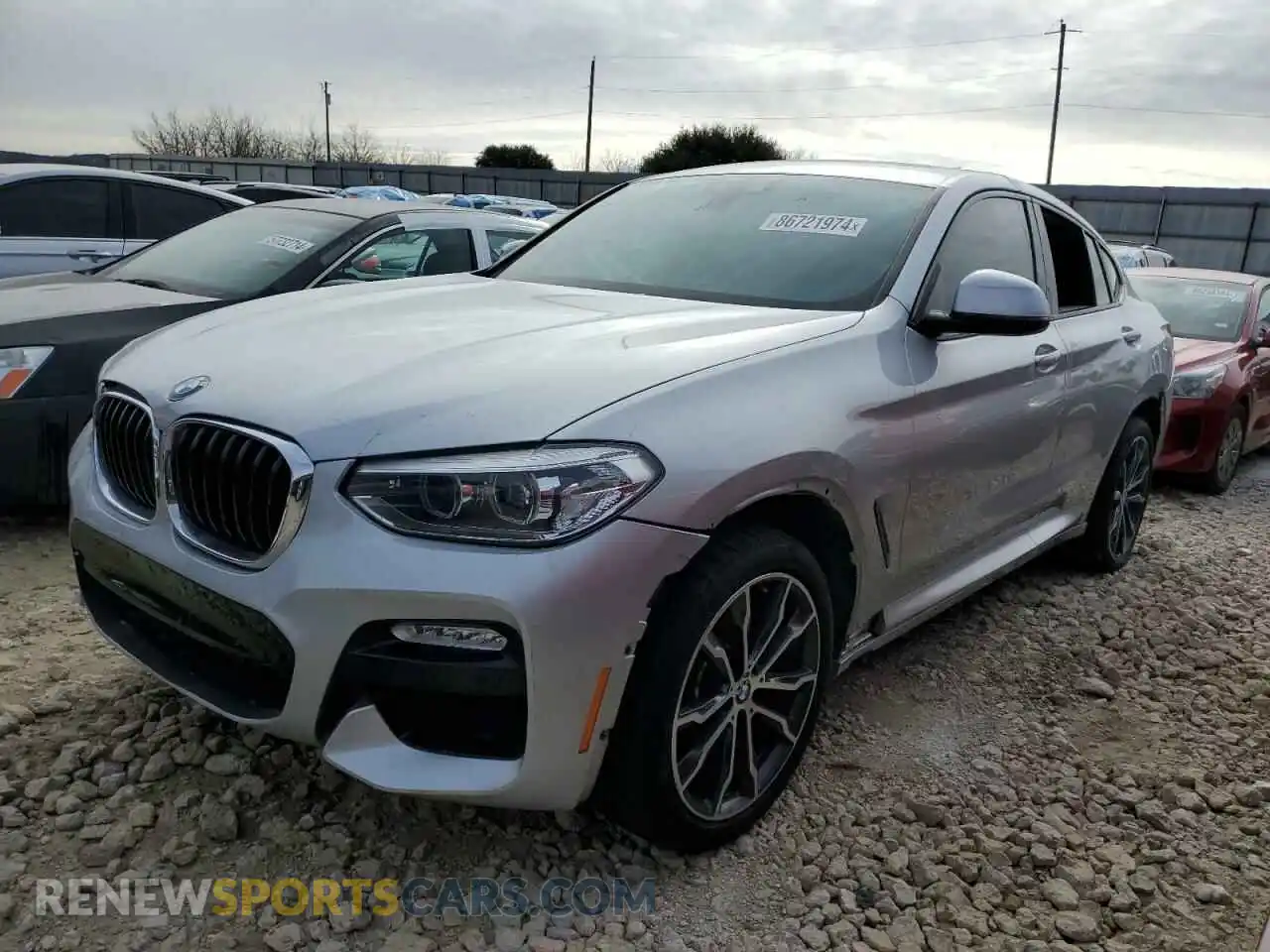 1 Photograph of a damaged car 5UXUJ3C55KLG54504 BMW X4 2019