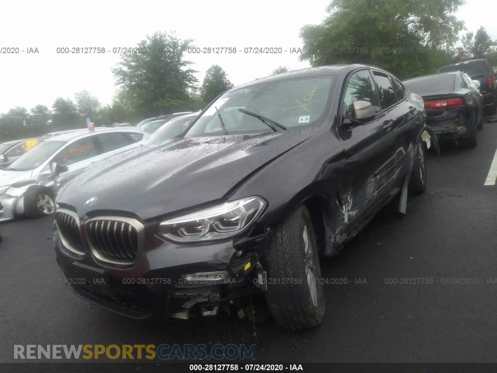 2 Photograph of a damaged car 5UXUJ5C59KLJ64110 BMW X4 2019
