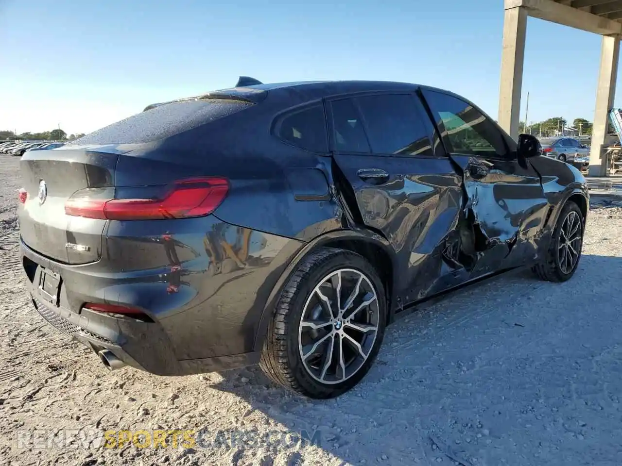 3 fotografías del automóvil dañado 5UX2V1C09L9C36305 BMW X4 2020