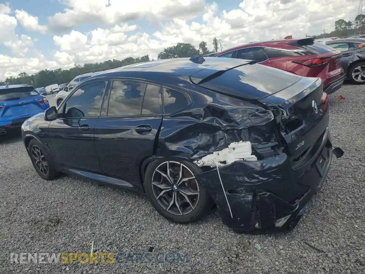 2 fotografías del automóvil dañado 5UX33DT05P9N51925 BMW X4 2023