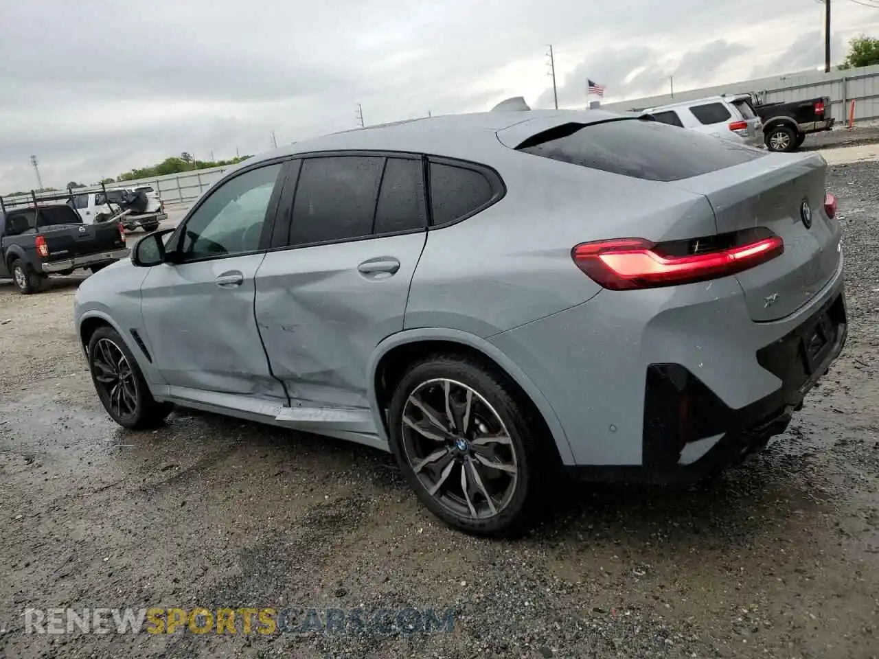 2 Photograph of a damaged car 5UX43DT05P9P87608 BMW X4 2023